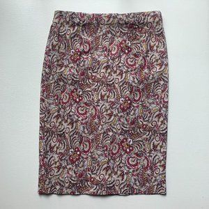 Charter Club Skirt, Above Knee, Red Floral - Good Condition